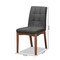 Baxton Studio Tara Mid-Century Transitional Dark Grey Fabric and Walnut Brown Finished Wood 2-PC Dining Chair Set 186-11674-Zoro - alternate 7